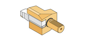 Static Tool Holder DIN69880 right Hand，tool nose downward, reverse